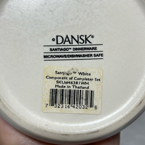 DANSK Santiago Dinnerware completer set white covered sugar NWT - Picture 2 of 7
